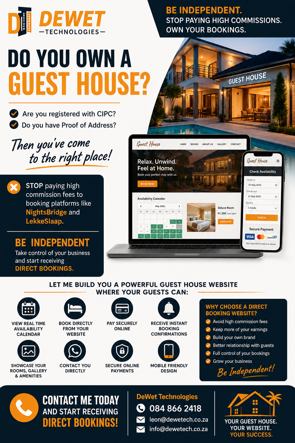10 Reasons Every Guest House in South Africa Needs a Professional Website with an Online Payment Gateway in 2026